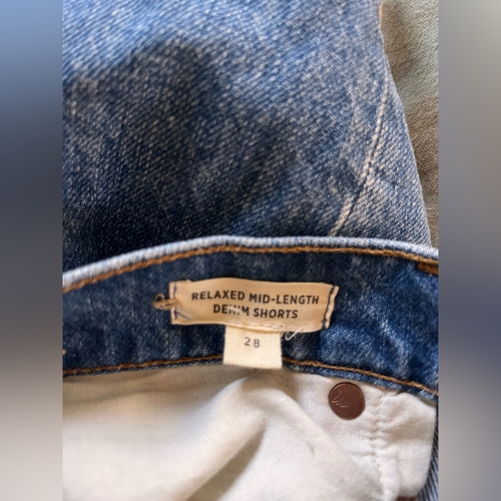 Madewell Medium Blue Denim Jean Shorts - Picture 4 of 6